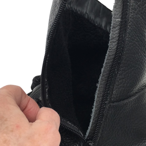 Hio Rui Black Lace Up Super Soft Leather Y2K Boots size 8 - Picture 10 of 14